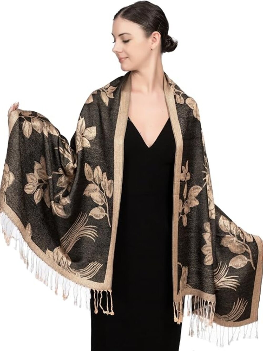 Reversible Paisley Pashmina Rave Scarf – Exotic Indian Shawls and Wraps
